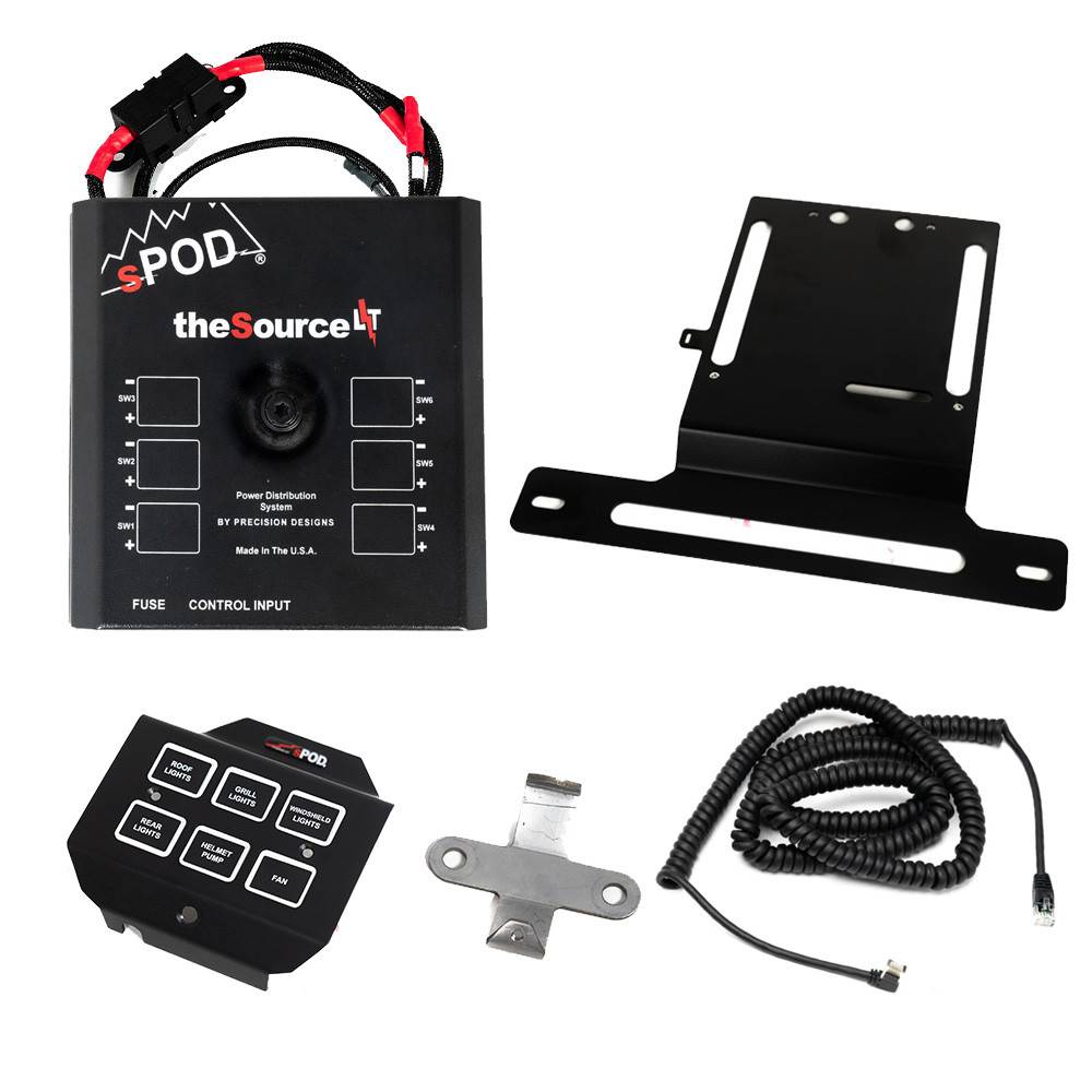 Image of sPOD SourceLT/Mini6 Steering Wheel Mount Kit For 2020-2024 Polaris
