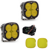 Image of Baja Designs XL Sport Wide Cornering Amber Light Pod Kit w/ Wiring & Rock Guards