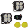 Image of Baja Design XL Sport Clear Wide Cornering Light Pod Kit w/ Wiring & Amber Guards