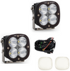 Image of Baja Designs XL Pro Spot Clear LED Light Pod Kit w/ Wiring & Clear Rock Guards