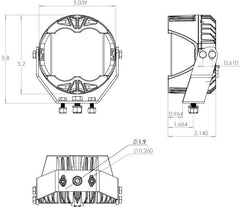 Image of Baja Designs LP4 Pro Driving/Combo Pod Kit W/ Amber Backlight-Wiring-Rock Guards