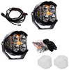 Image of Baja Designs LP4 Pro Spot Light Pod Kit w/ Amber Backlight-Wiring-Rock Guards