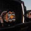 Image of Baja Designs LP4 Pro Spot Light Pod Kit w/ Amber Backlight-Wiring-Rock Guards