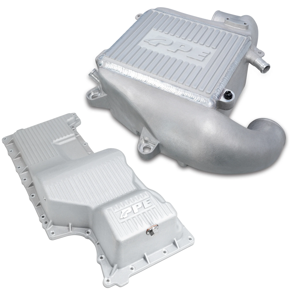 Image of PPE Air To Water Intercooler Kit W/ Deep Oil Pan Raw For 20-24 GM 3.0L Duramax