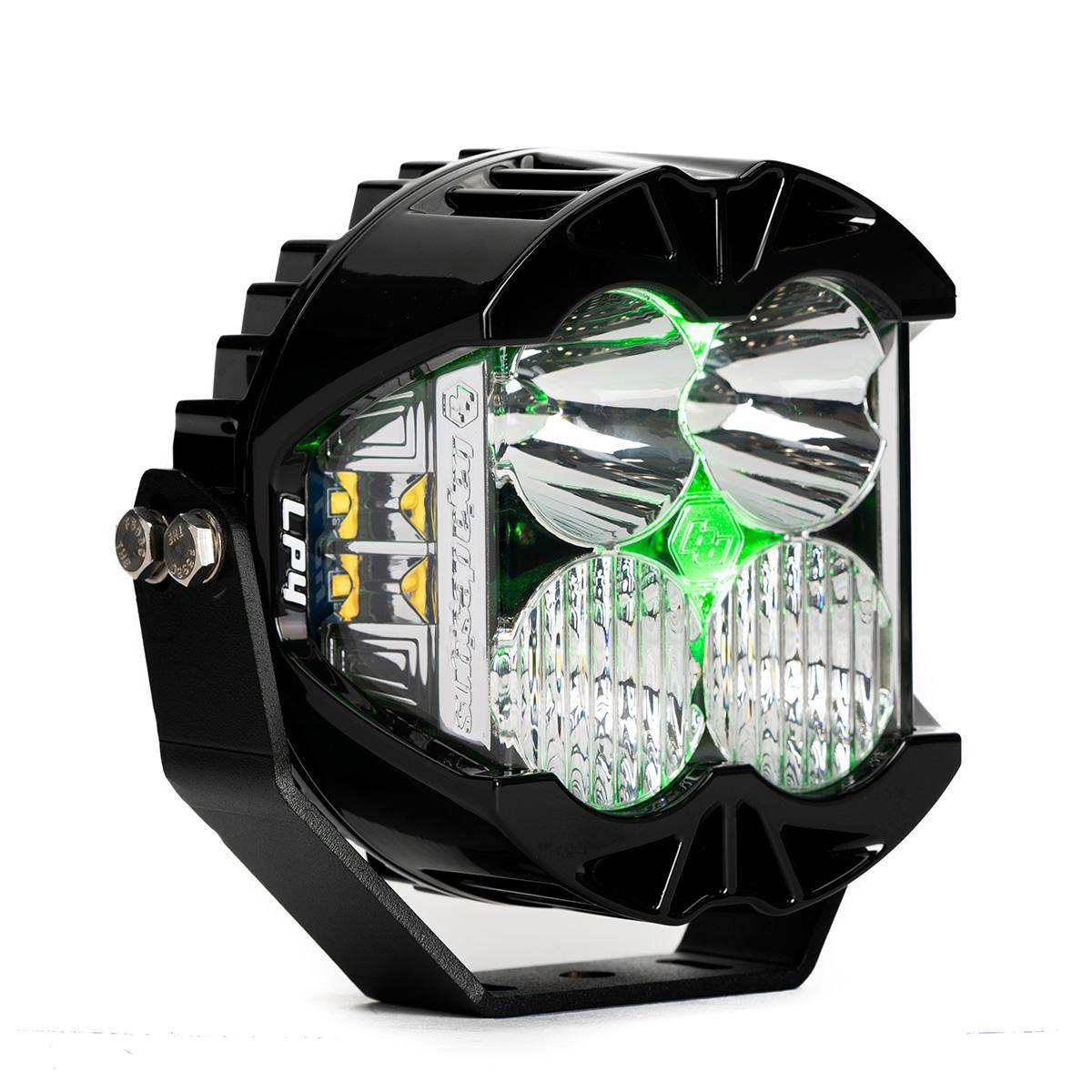 Image of Baja Designs LP4 Pro Clear Bright Driving/Combo LED Light Pod W/ Green Backlight