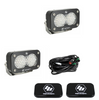 Image of Baja Designs S2 Sport Clear Work/Scene LED Light Pod Kit w/ Wiring & Rock Guards