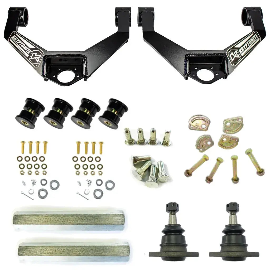 Image of Kryptonite Upper Control Arms/Cam Kit/Tie Rod Sleeves For 20+ GM 2500HD/3500HD