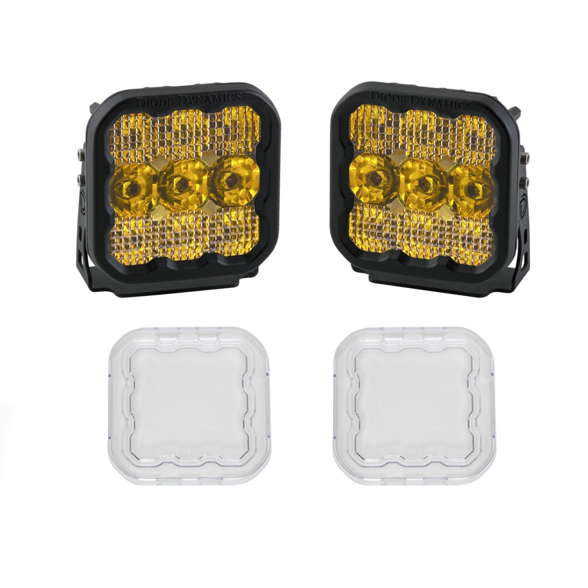Image of Diode Dynamics SS5 Amber Sport Universal Combo Light Kit w/ Clear Lens Covers