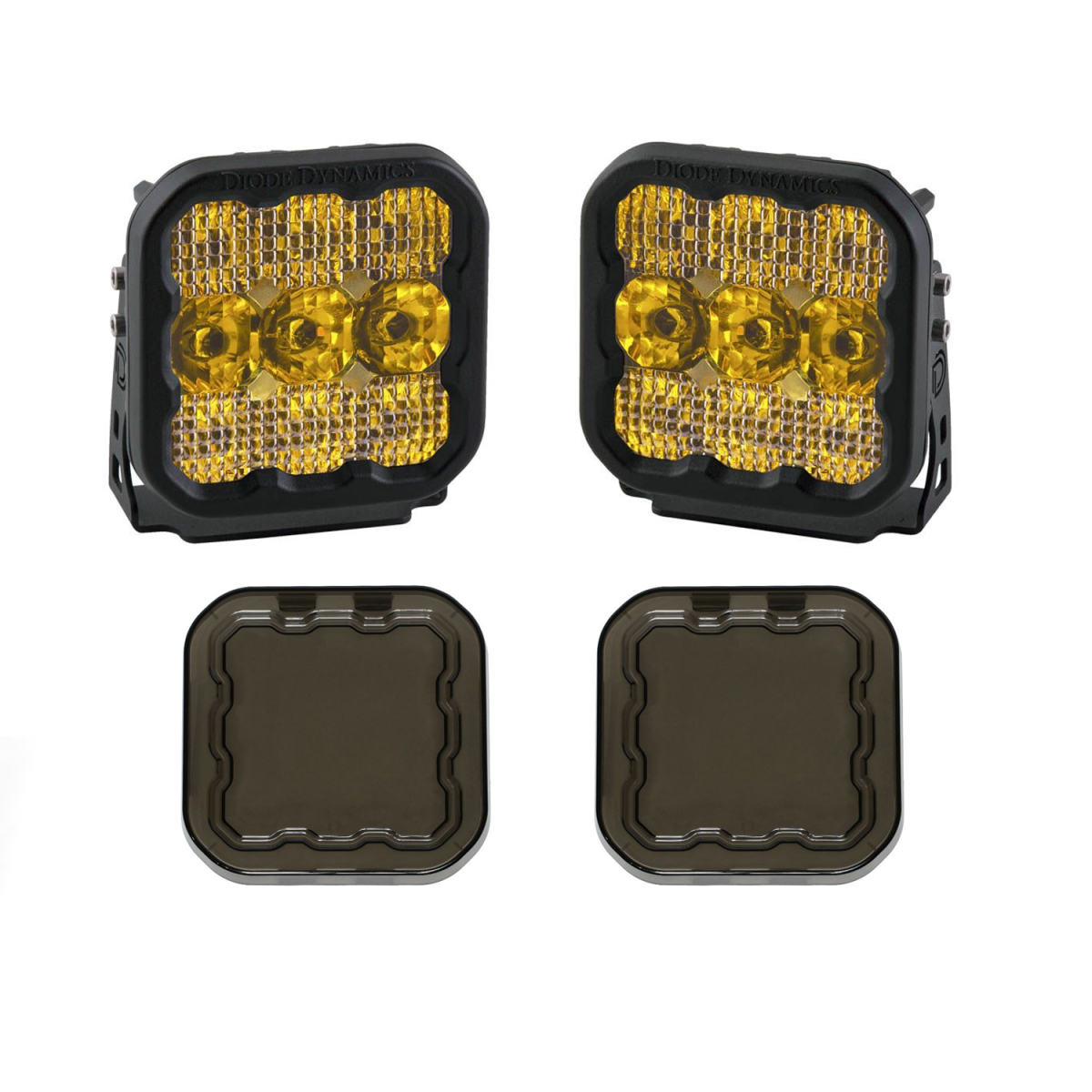 Image of Diode Dynamics SS5 Amber Sport Universal Combo Light Kit w/ Smoked Lens Covers