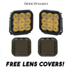 Image of Diode Dynamics SS5 Amber Sport Universal Flood Light Kit w/ Smoked Lens Covers