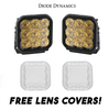 Image of Diode Dynamics SS5 Amber Pro Universal Driving Light Kit w/ Clear Lens Covers