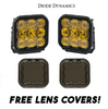 Image of Diode Dynamics SS5 Amber Pro Universal Combo Light Pod Kit w/ Smoked Lens Covers