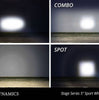 Image of Diode Dynamics SS5 Amber Pro Universal Spot Light Pod Kit w/ Clear Lens Covers