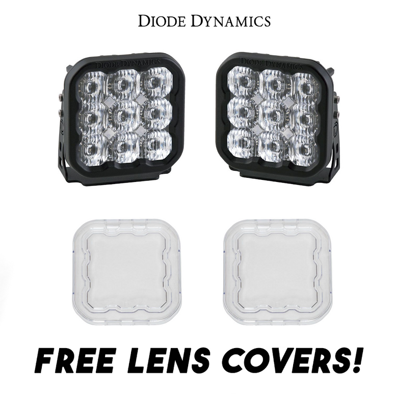 Image of Diode Dynamics SS5 Pro LED Driving Light Kit w/ Multi Backlight Colors & Covers