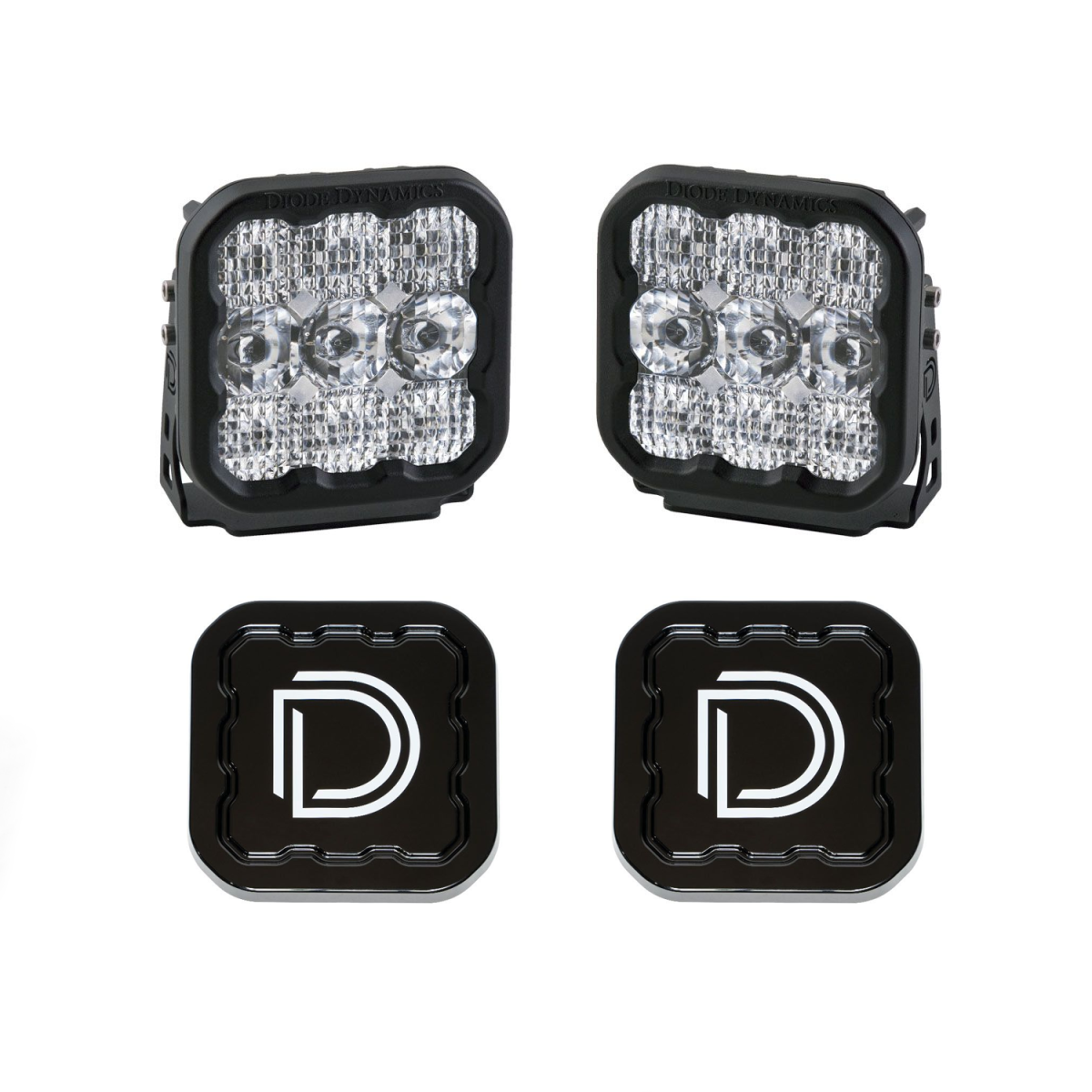 Image of Diode Dynamics SS5 Pro LED Combo Light Kit w/ Multi Backlight Colors & Covers