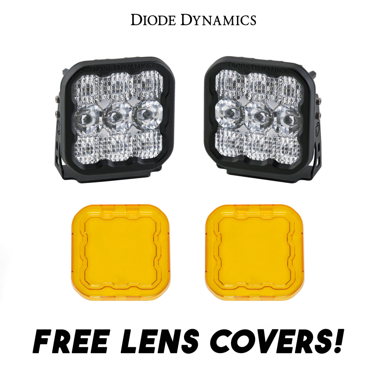 Image of Diode Dynamics SS5 Pro LED Combo Light Kit w/ Multi Backlight Colors & Covers