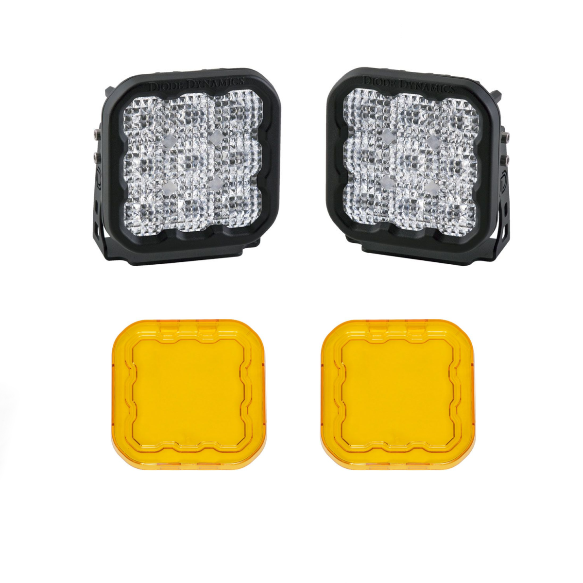 Image of Diode Dynamics SS5 Pro LED Flood Light Kit w/ Multi Backlight Colors & Covers