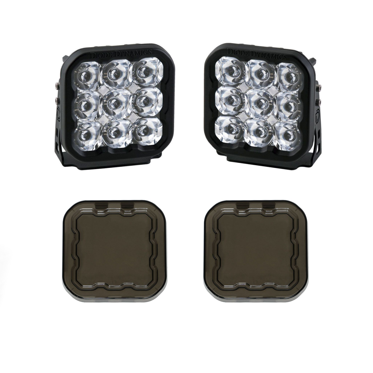 Image of Diode Dynamics SS5 Pro LED Spot Light Pod Kit w/ Multi Backlight Colors & Covers