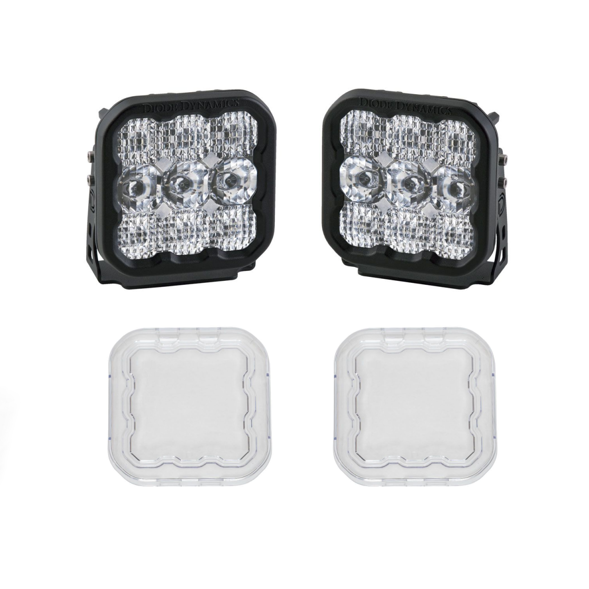 Image of Diode Dynamics SS5 Sport LED Combo Light Kit w/ Multi Backlight Colors & Covers