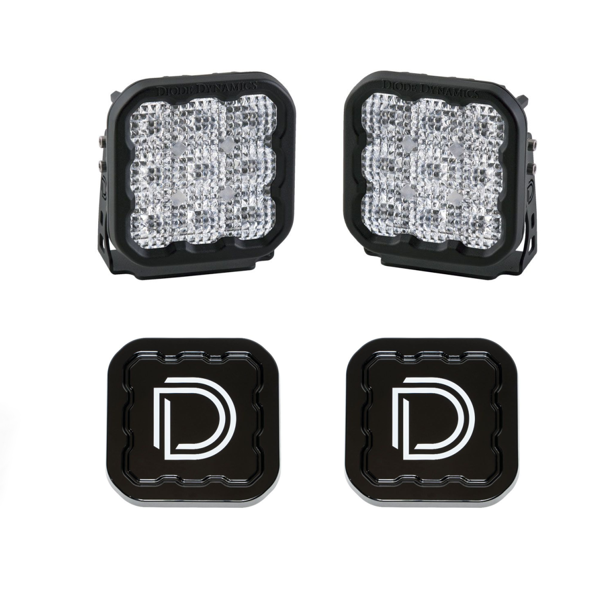 Image of Diode Dynamics SS5 Sport LED Flood Light Kit w/ Multi Backlight Colors & Covers