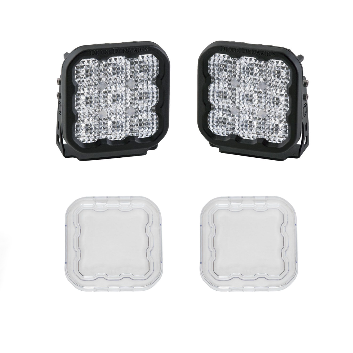 Image of Diode Dynamics SS5 Sport LED Flood Light Kit w/ Multi Backlight Colors & Covers