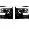 Recon Smoked Projector Headlights w/ OLED U-Bar For 2005-2007 Ford Super Duty