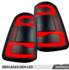 Recon Smoked OLED Tail Lights W/ Scanning Red Turn Signal For 2019-2023 Ram 1500