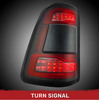Recon Smoked OLED Tail Lights W/ Scanning Red Turn Signal For 2019-2023 Ram 1500