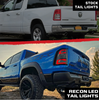 Recon Smoked OLED Tail Lights W/ Scanning Red Turn Signal For 2019-2023 Ram 1500