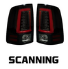 Recon Smoked LED Tail Lights W/ Scanning Turn Signals For 09-23 RAM 1500 Classic