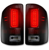 Recon Smoked OLED Tail Lights For 2014-2019 GMC Sierra 2500 / 3500 SRW Only