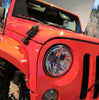 KC Hilites 7" Gravity LED DOT Headlights Pair 40W Plug-n-Play For 97-06 Jeep TJ