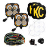 KC HiLiTES Flex ERA 4 160W/5000K Master Light Kit w/ Amber Backlight-Universal