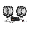 KC HiLiTES Gravity Pro6 Wide-40 Beam LED Light Kit w/ Black Covers - Universal