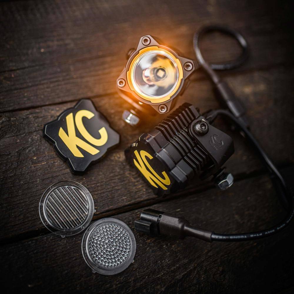 KC HiLiTES 2.6'' Flex Era LED Spread Flood Spot Beam Light Master