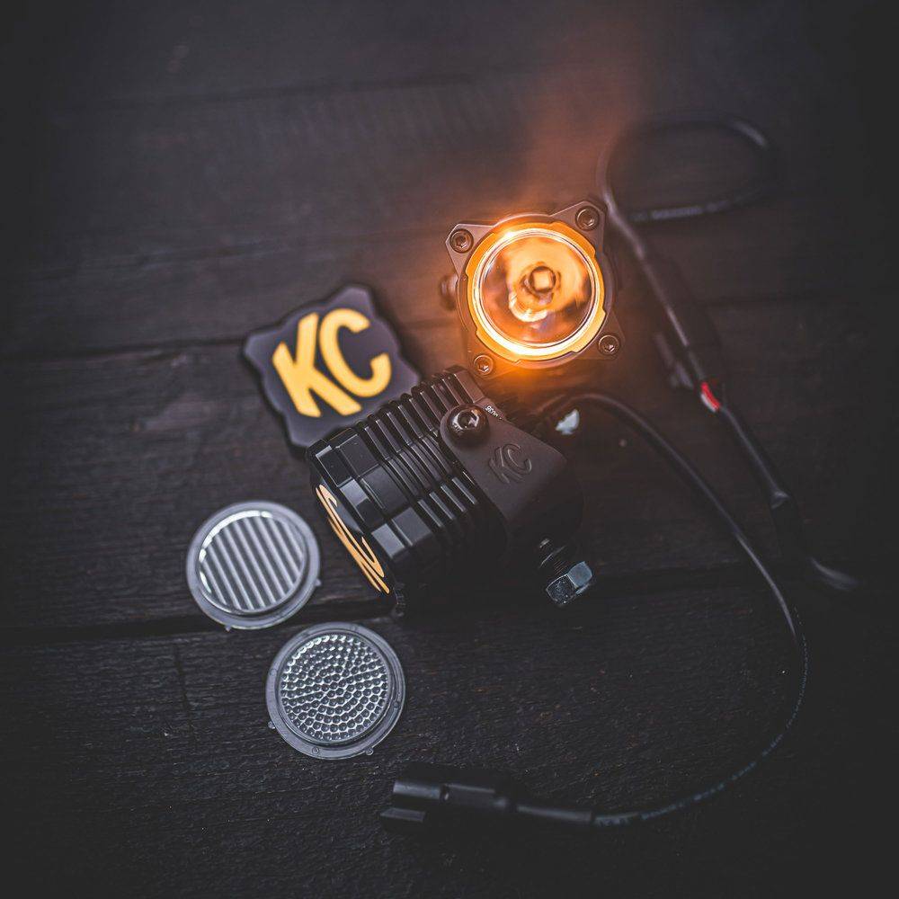 KC HiLiTES 2.6'' Flex Era LED Spread Flood Spot Beam Light Master