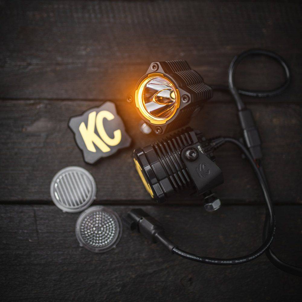 KC HiLiTES 2.6'' Flex Era LED Spread Flood Spot Beam Light Master