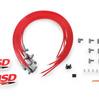 MSD Super Conductor Spark Plug Wire Set Red 90° Plug/90° Boot For Universal V8