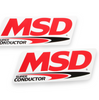 MSD Super Conductor Spark Plug Wire Set Red 90° Plug/90° Boot For Universal V8