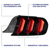 Form Lighting Red Sequential LED Tail Lights For 2015-2023 Ford Mustang S550
