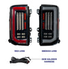 Form Lighting Red Sequential LED Tail Lights For 2021-2025 Ford Bronco