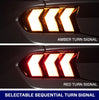 Form Lighting Smoked Sequential LED Tail Lights For 2024-2025 Ford Mustang