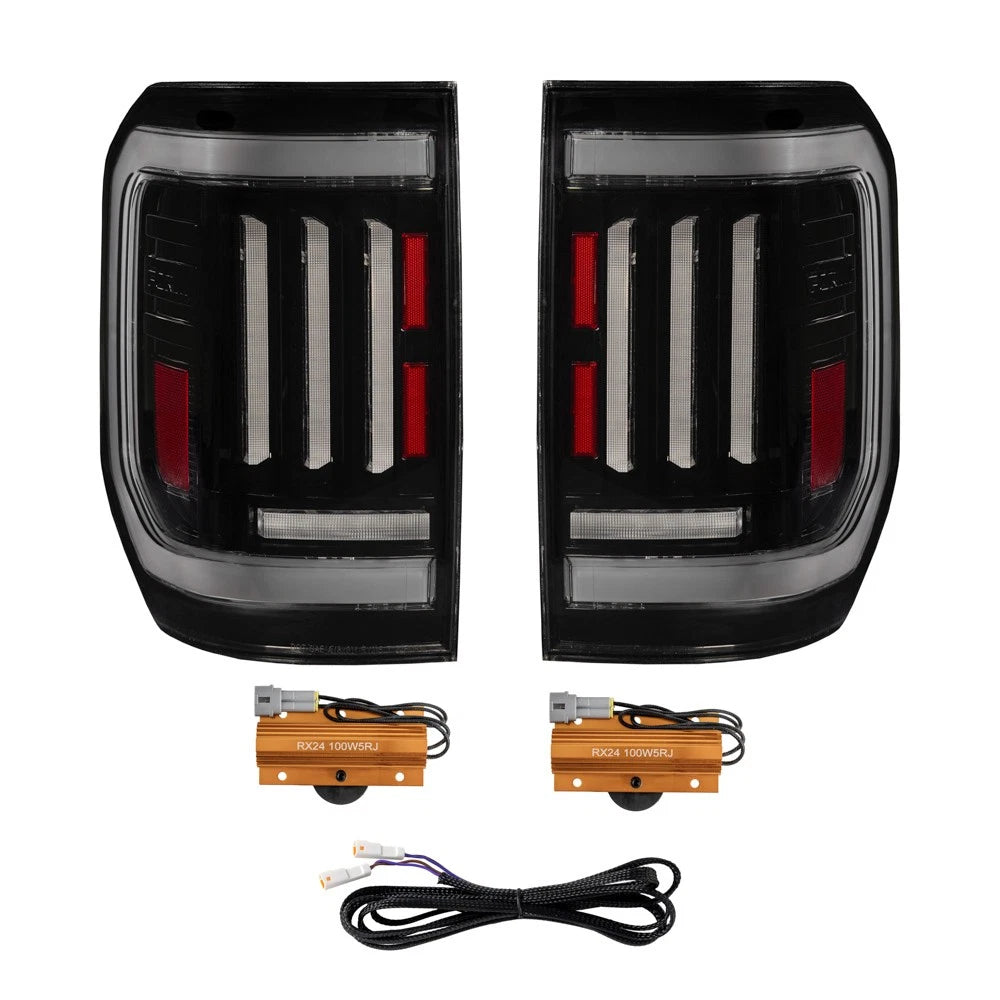 W2679 Performance Light Form Lighting LED Smoked Sequential Tail Lights For 2022–2024 Ford Mav ...