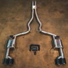 Valvetronic Designs Valved Exhaust w/Black Quad Tips For 2015-2023 Mustang GT