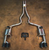 Valvetronic Designs Valved Exhaust w/Black Quad Tips For 2024-2025 Mustang GT