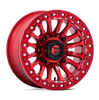 (4) 15X7 Fuel UTV FV125 Rincon Beadlock Wheels Candy Red 4X137 +10 Offset