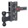 Gen-Y Mega Duty 5in Offset Drop Hitch 16K Dual-Ball Pintle Lock For 2in Receiver