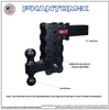 Gen-Y Phantom-X 5in Drop Hitch 16K Dual-Ball w/ Pintle Lock For 2.5in Receiver