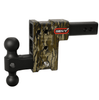 Gen-Y Mega Duty Mossy Oak 5in Drop Hitch 10K Dual Ball Mount For 2in Receiver