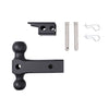 Gen-Y Mega Duty 5in Drop Hitch 10K Dual-Ball Mount Pintle Lock For 2in Receiver